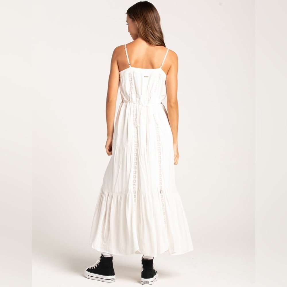 Hurley Alice Midi Dress Lace White Small - Picture 3 of 10